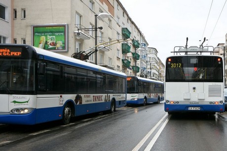 Oddanie do eksploatacji nowych trolejbusów - trolejbusy na Świętojańskiej, fot.: Bartosz Pietrzak