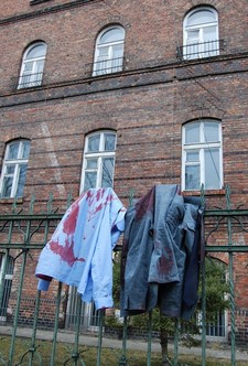 Na planie Czarnego czwartku - zdjęcia w dawnym szpitalu w Gdańsku, fot.: Dorota Nelke