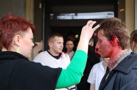 Na planie Czarnego czwartku - zdjęcia w szpitalu w Redłowie, fot.: Dorota Nelke
