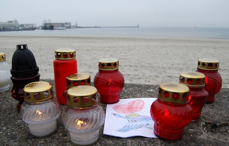 Gdynia w żałobie - Bulwar Nadmorski, fot.: Dorota Nelke
