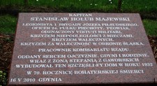 Tablica upamiętniająca życie i śmierć Stanisława Majewskiego, fot.: Dorota Nelke