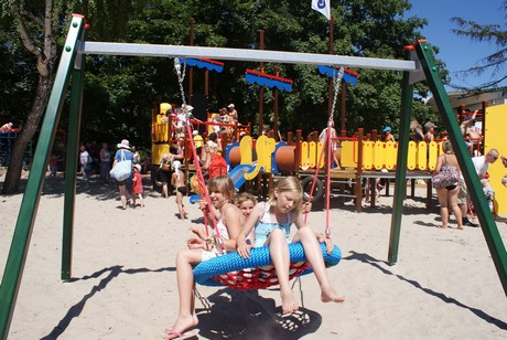 Otwarcie placu zabaw na plaży Śródmieście, fot. Paulina Filipowicz