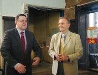 Prezydent Gdyni Wojciech Szczurek i dyrektor Paweł Olczyk / fot. Dorota Nelke