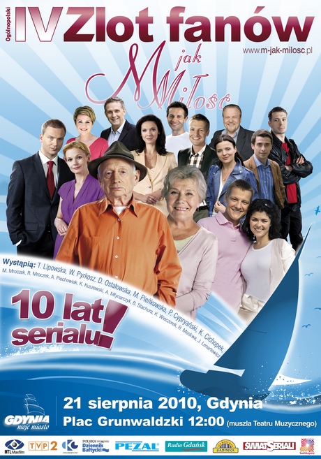 IV zlot fanów M jak Miłość - plakat