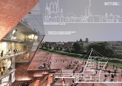 Budynek Muzeum II Wojny Światowej w Gdańsku zaprojektowany przez Studio Architektoniczne Kwadrat z Gdyni