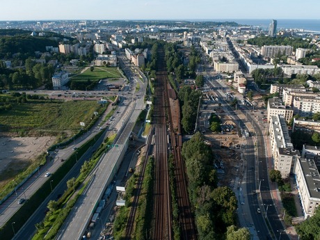 Przebudowa Węzła św. Maksymiliana - sierpień 2010 / fot. Kacper Kowalski