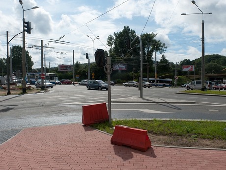 Przebudowa Węzła św. Maksymiliana - sierpień 2010 / fot. Kacper Kowalski