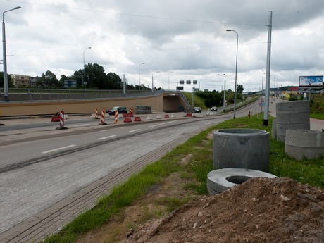 Przebudowa Węzła św. Maksymiliana - sierpień 2010 / fot. Kacper Kowalski