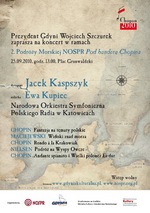 Plakat zapraszający na koncert Narodowej Orkiestry Symfonicznej Polskiego Radia