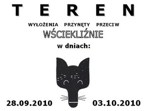 Szczepienia przeciwko wściekliźnie 2010