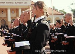 Przysięga podchorążych I roku Akademii Marynarki Wojennej, fot.: Katarzyna Lojtek