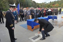 Wmurowanie kamienia węgielnego pod bibliotekę AMW / fot. Krzysztof Miłosz