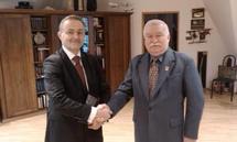 Prezydent Gdyni u Prezydenta Lecha Wałęsy / fot. ze strony lechwalesa.blip.pl