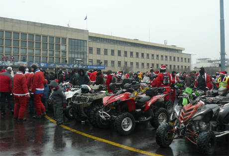 Mikołaje na motocyklach Fot. Małgorzata Omachel-Kwidzińska
