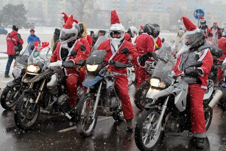 Mikołaje na motocyklach / fot. Bartosz Pietrzak