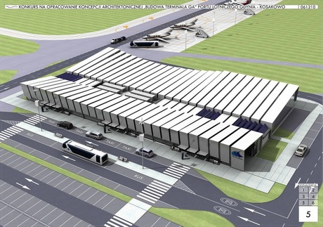 Rozstrzygnięcie konkursu na koncepcję architektoniczną terminala lotniska - nagrodzony projekt