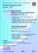 Białe wakacje w Muzeum Miasta Gdyni