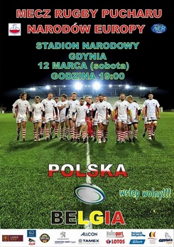 Mecz Polska - Belgia plakat