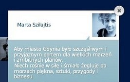 Marta Sziłajtis na Urodzinowym Portrecie Gdynian