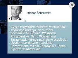 Michał Żebrowski na Urodzinowym Portrecie Gdynian