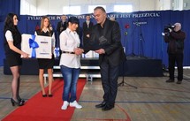 X Gdyński Finał Samorządowego Konkursu ,,8 Wspaniałych’’ - nagrodzona DOMINIKA HELDT /fot. Dorota Nelke