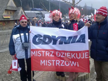 Gdynianie żegnają Małysza, fot. Marzena Przybysz