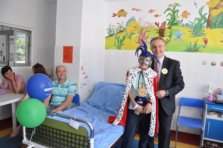 Prezydent Gdyni odwiedza małych pacjentów Szpitala Morskiego im. PCK / fot. Dorota Nelke
