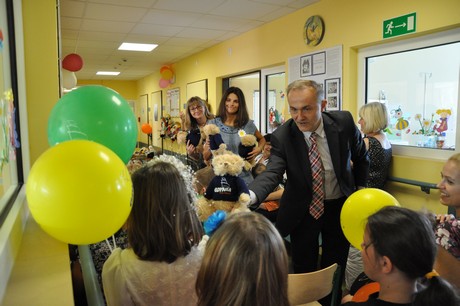 Prezydent Gdyni odwiedza małych pacjentów Szpitala Miejskiego / fot. Dorota Nelke