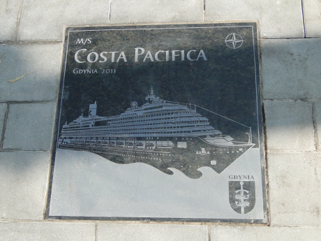 Pamiątkowa tablica Costy Pacifica