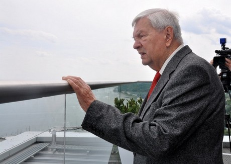 Bogusław Sokół z wizytą w Gdyni na tarasie Sea Towers / fot. Dorota Nelke