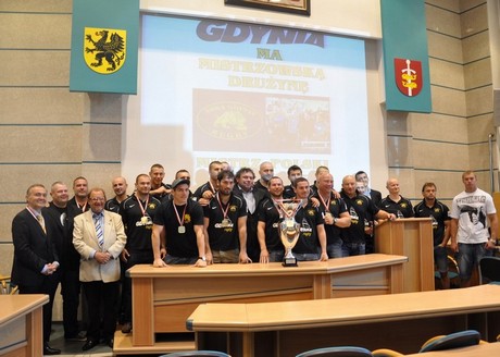Zawodnicy Arka Gdynia Rugby na spotkaniu z prezydentem Gdyni / fot. Dorota Nelke