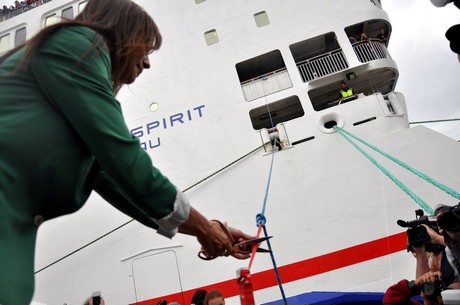 Chrzest promu Stena Spirit / fot. Dorota Nelke