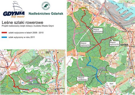 Mapka ścieżek rowerowych