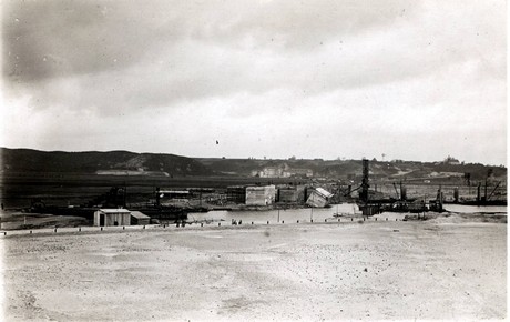 Budowa skrzyn betonowych 1925-1926 r. fot. MMG