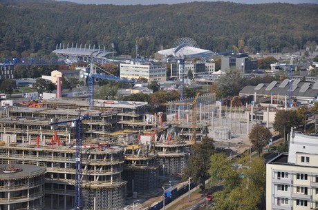 Pomorski Park Naukowo Technologiczny w rok od rozpoczęcia rozbudowy 