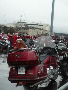 Rekordowa parada Mikołajów na motocyklach, fot.: Małgorzata Kwidzyńska-Omachel