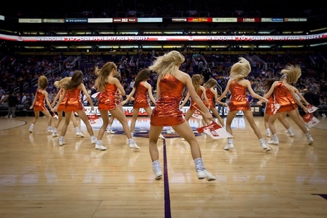 Gdyńskie cheerleaders na meczu NBA, fot.: Mariusz Mazurczak