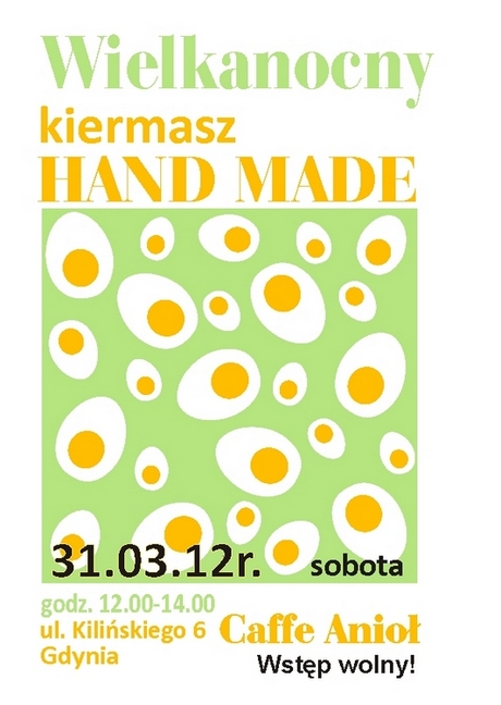 Wielkanocny kiermasz Hand Made - plakat