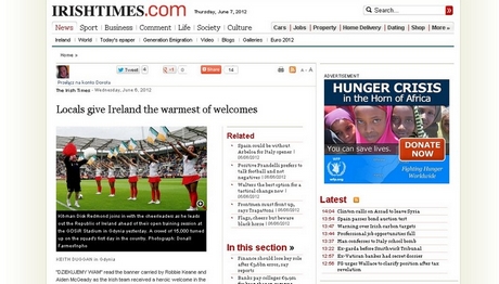 Irlandczycy o gdyńskim powitaniu na Stadionie Miejskim
