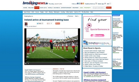 Irlandczycy o gdyńskim powitaniu na Stadionie Miejskim