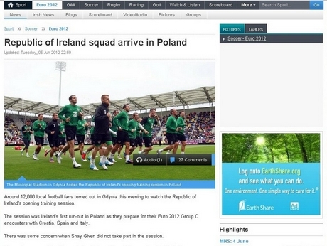 Irlandczycy o gdyńskim powitaniu na Stadionie Miejskim