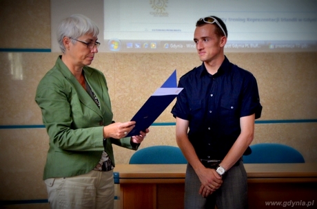 Pełnomocnik Prezydenta ds. Sportu Joanna Zielińska i Marcin Chabowski fot. Paulina Dobrowolska