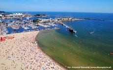 Widok na plażę miejską w Gdyni, fot. Krzysztof Romański