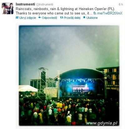 Intrumenti o Heineken Open'er Festival 2012