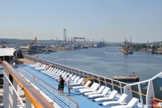 Pokład wycieczkowca "Marina", fot.: Sylwia Szumielewicz-Tobiasz