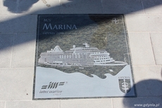 Pamiątkowa tablica "Mariny" w Alei Statków Pasażerskich, fot.: Marcin Wejher 