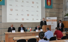 Konferencja prasowa dotyczącą otwarcia jedynego w Polsce centrum usług firmy WNS Holdings Ltd. w Gdyni, fot.: Michał Kowalski