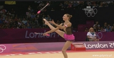 Joanna Mitrosz podczas wystepów na igrzyskach w Londynie