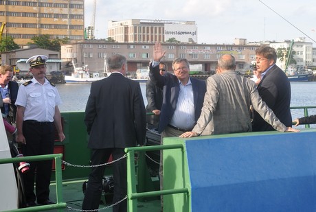 Prezydenci Polski i Estonii na spacerze w Gdyni / fot. Dorota Nelke