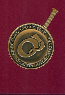 Złote Godło Najwyższa Jakość Quality International 2012